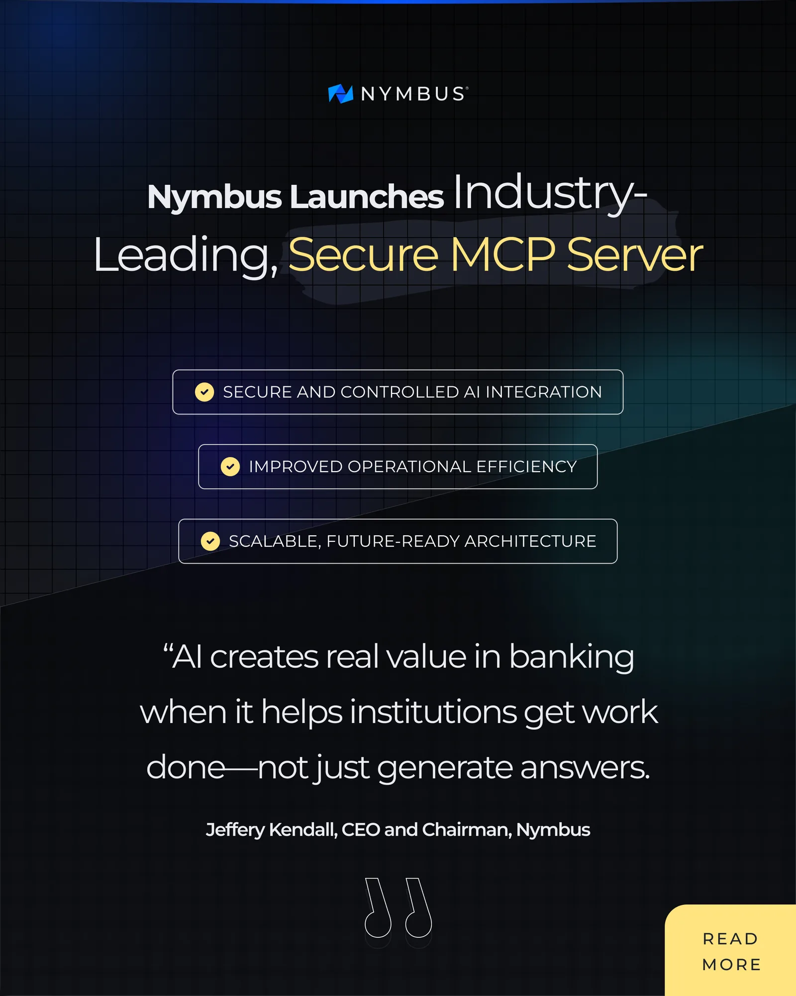 Nymbus Launches Industry-Leading, Secure MCP Server for AI-Driven Core Banking Actions